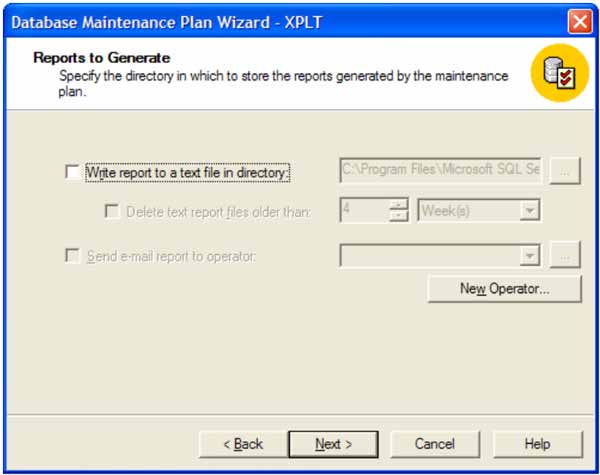 SQL Server maintenance plan