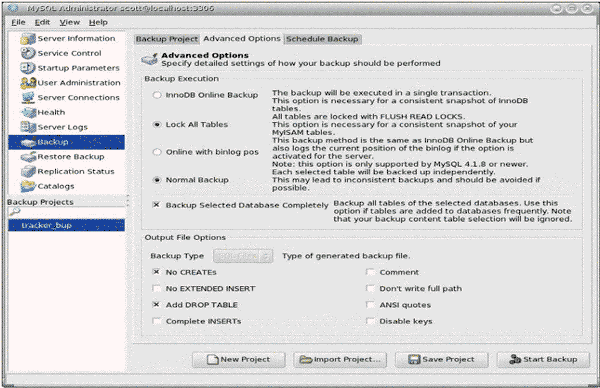 MySQL Backup