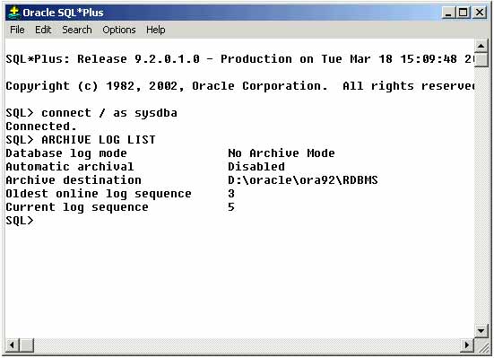 Oracle log files