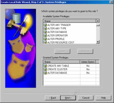 Adding users in Oracle