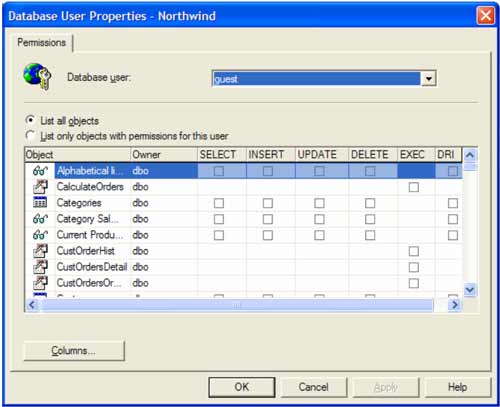 Adding users in SQL Server 7