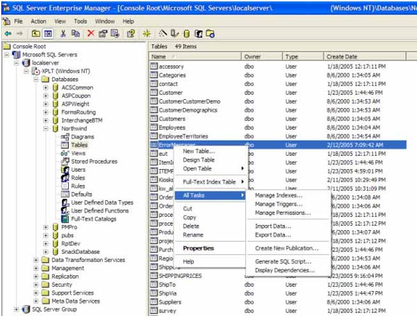 SQL Server indexes